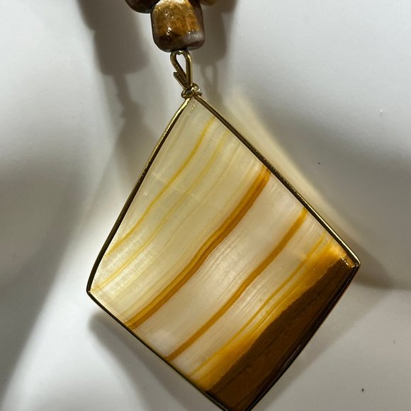 Vintage Honey Quartz Necklace - Picture 2 of 10